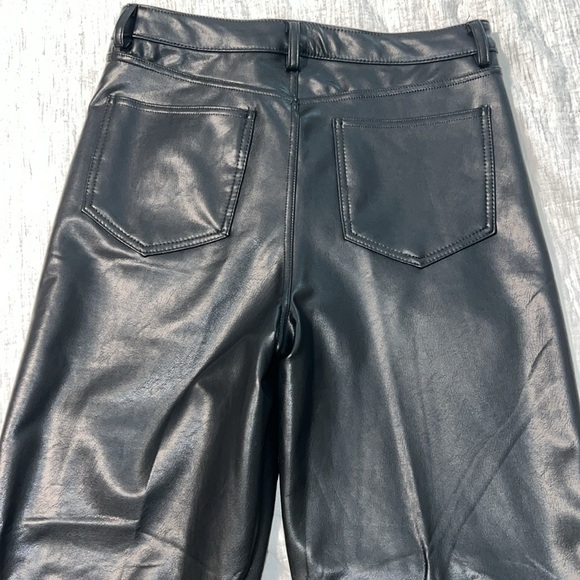 black fashion nova leather pant size medium - Picture 6 of 7